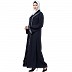 Navy blue Front open embroidery abaya Navy blue Front open embroidery abaya