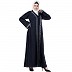 Navy blue Front open embroidery abaya Navy blue Front open embroidery abaya