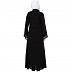 Black Front open embroidery abaya Black Front open embroidery abaya