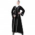 Black Front open embroidery abaya Black Front open embroidery abaya