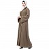Beige Front open embroidery abaya Beige Front open embroidery abaya