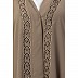 Beige Front open embroidery abaya Beige Front open embroidery abaya