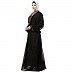 Double layered embroidery Dubai abaya Double layered embroidery Dubai abaya
