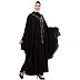 Double layered Irani Kaftan abaya- Black Double layered Irani Kaftan abaya- Black