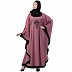 Embroidered designer Kaftan abaya- Puce Pink Embroidered designer Kaftan abaya- Puce Pink