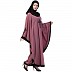 Embroidered designer Kaftan abaya- Puce Pink Embroidered designer Kaftan abaya- Puce Pink