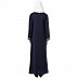 Casual abaya with piping work- Navy Blue Casual abaya with piping work- Navy Blue