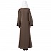 Casual abaya with piping work- Beige Casual abaya with piping work- Beige