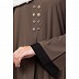 Casual abaya with piping work- Beige Casual abaya with piping work- Beige