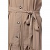 Front open abaya with a belt- Beige Front open abaya with a belt- Beige