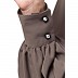 Collared abaya with embroidery- Beige Collared abaya with embroidery- Beige