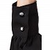 Collared abaya with embroidery- Black Collared abaya with embroidery- Black