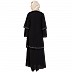 Layered Abaya with Embroidery work- Black Layered Abaya with Embroidery work- Black
