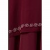 Layered Abaya with Embroidery work- Maroon Layered Abaya with Embroidery work- Maroon