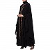 Double layered Irani Kaftan abaya with embroidery- Black Double layered Irani Kaftan abaya with embroidery- Black