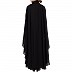 Double layered Irani Kaftan abaya with embroidery- Black Double layered Irani Kaftan abaya with embroidery- Black