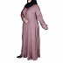 Pleated Umbrella abaya- Peach color