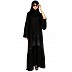 Bell sleeves abaya with Stone work- Black Bell sleeves abaya with Stone work- Black