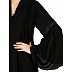 Bell sleeves abaya with Stone work- Black Bell sleeves abaya with Stone work- Black