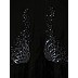 Bell sleeves abaya with Stone work- Black Bell sleeves abaya with Stone work- Black