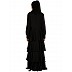 Frock Style Shiny Nida abaya- Black Frock Style Shiny Nida abaya- Black