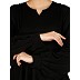 Frock Style Shiny Nida abaya- Black Frock Style Shiny Nida abaya- Black