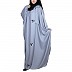 Layered kaftan abaya with stonework- Grey