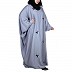 Layered kaftan abaya with stonework- Grey