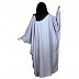 Layered kaftan abaya with stonework- Grey