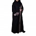  Designer kaftan abaya- Black-Brown