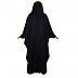Designer Kaftan abaya with wooden buttons- Black Designer Kaftan abaya with wooden buttons- Black