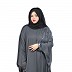 Kaftan abaya with floral hand embroidery work- Grey Kaftan abaya with floral hand embroidery work- Grey