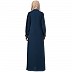 Zipper abaya with embroidery work- Firozi Zipper abaya with embroidery work- Firozi