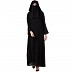 Arabian abaya with naqaab set- Black Arabian abaya with naqaab set- Black