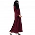 Arabian abaya with naqaab set- Maroon-Black Arabian abaya with naqaab set- Maroon-Black