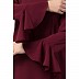 A-line abaya with bell sleeves- Maroon A-line abaya with bell sleeves- Maroon