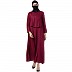 Casual abaya with an extra layer- Maroon Casual abaya with an extra layer- Maroon