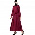 Casual abaya with an extra layer- Maroon Casual abaya with an extra layer- Maroon