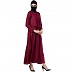Casual abaya with an extra layer- Maroon Casual abaya with an extra layer- Maroon
