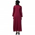 Casual abaya with an extra layer- Maroon Casual abaya with an extra layer- Maroon