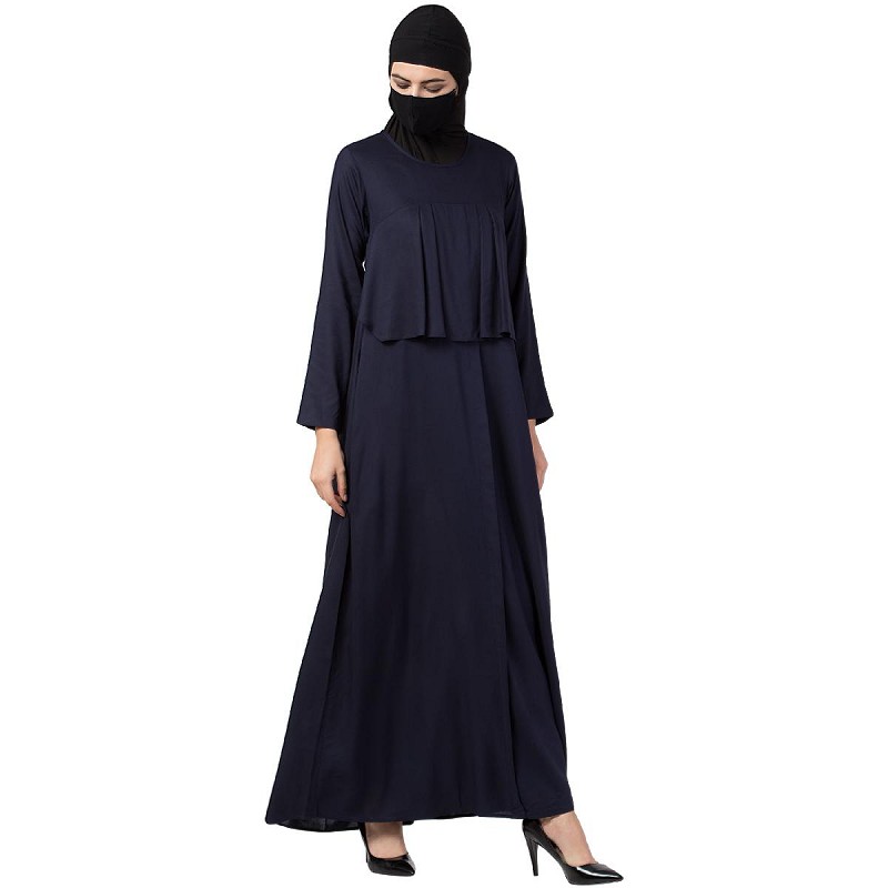 Abaya online- Buy Casual abaya with an extra layer at www.shiddat.com