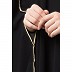 Irani Kaftan abaya with contrast piping- Black Irani Kaftan abaya with contrast piping- Black