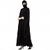 Kaftan Abaya with lacework- Black