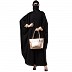 Kaftan Abaya with lacework- Black