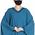 Nida Matte kaftan abaya with lacework- Teal Nida Matte kaftan abaya with lacework- Teal