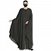 Front open Cape style kaftan abaya in animal print Front open Cape style kaftan abaya in animal print