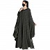 Front open Cape style kaftan abaya in animal print Front open Cape style kaftan abaya in animal print