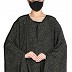 Front open Cape style kaftan abaya in animal print Front open Cape style kaftan abaya in animal print