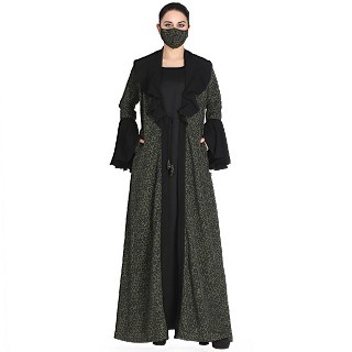 Designer Shrug and inner abaya combo