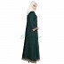 A-line Abaya- Bottle Green Color A-line Abaya- Bottle Green Color